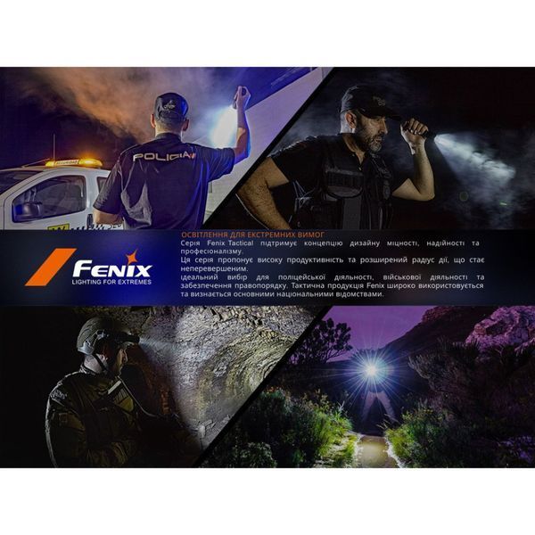 Ліхтар тактичний ручний Fenix PD35R ACE LED 2000 лм + наключний ліхтар CL01 (чорний) | Лімітована серія PD35RACE-CL01B фото