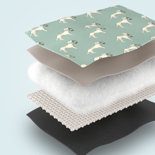 Килимок для пікніка водостійкий Naturehike CNK2350WS010, 145x170 см, зелений з принтом 6976507661676 фото