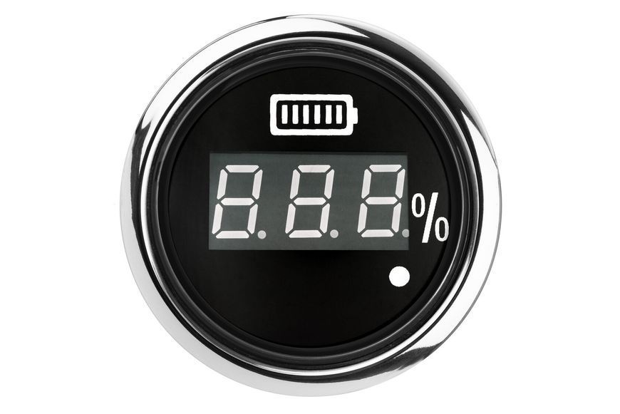 Цифровий вольтметр I GAUGE 52 мм з функцією попередження (чорний) LED дисплей 8-16В WKVOW-DGB1060 фото