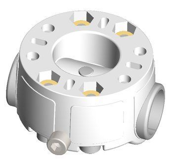Mr125 - Монтажна площадка для встановлення на трубу &Oslash; 22, 25 мм BORIKA FASTen white (01.16.008.01.03) 2432786148 фото