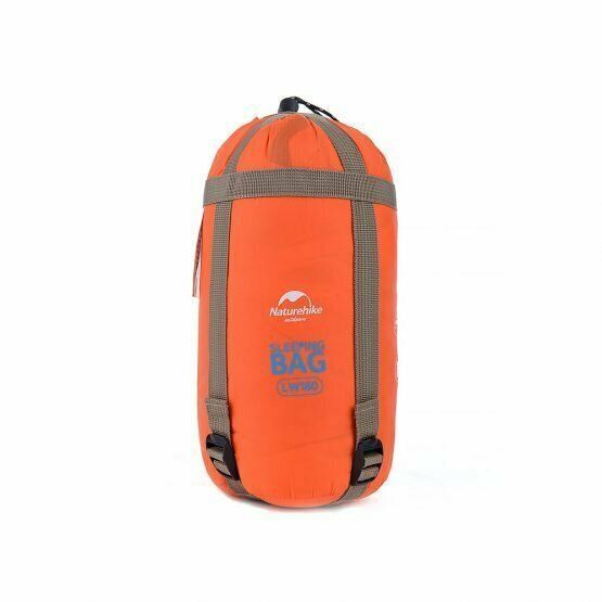 Спальник надлегкий Naturehike Mini Ultra light LW 180 NH15S003-D, Silk-like cotton, помаранчевий 6927595703205 фото