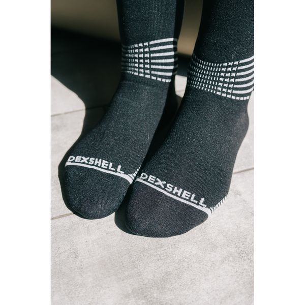 Водонепроникні шкарпетки Dexshell Longlite Socks 2.0, сірі полоски, розмір XL (47-49) DS72506JBG-XL фото