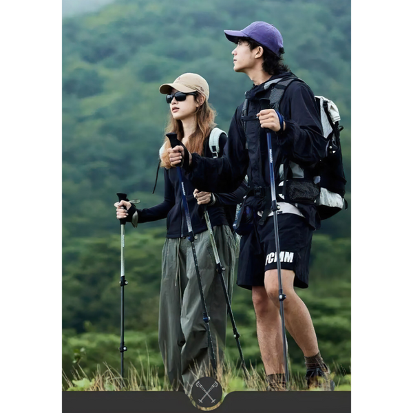 Трекінгова палиця Naturehike CNK2300DS010, 135 см, блакитна 6976023923548 фото