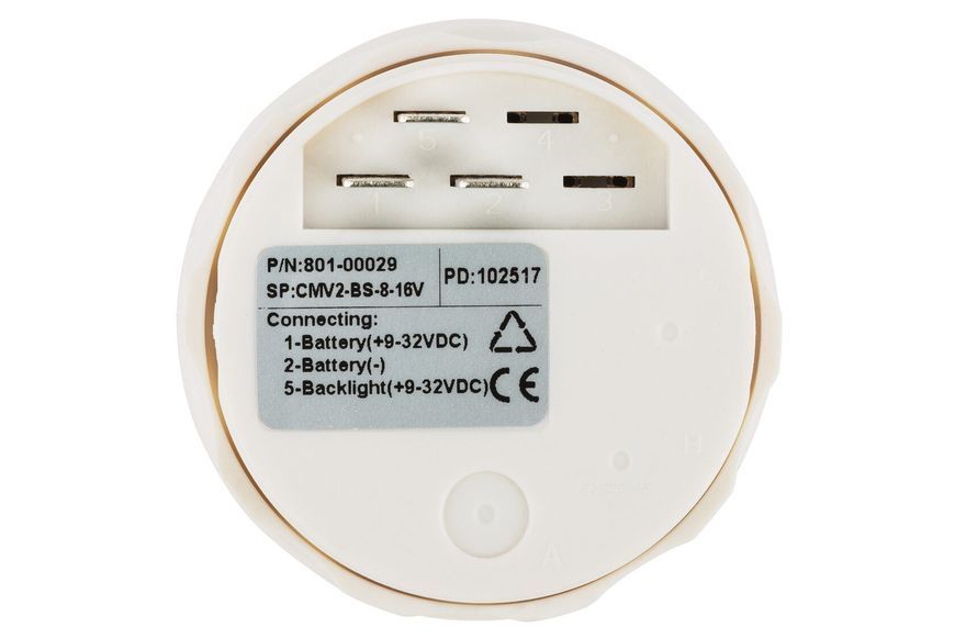 Вольтметр ECMS CMV2-BS-8-16 52 мм чорний 801-00029 СЕРІЯ ЕКОНОМ 801-00029 фото