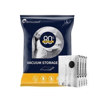 Вакуумні пакети Flextail, розмір L (60х80 см), 4 шт 6971670130387 фото