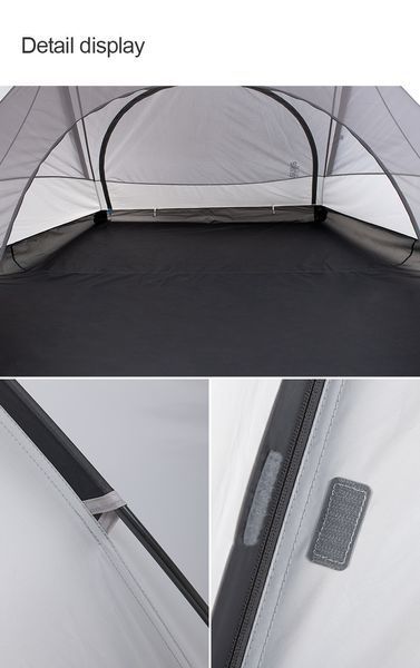 Намет тримісний Naturehike Cloud Fun NH19ZP006, 210T/Silver Coated, білий 6927595739044 фото