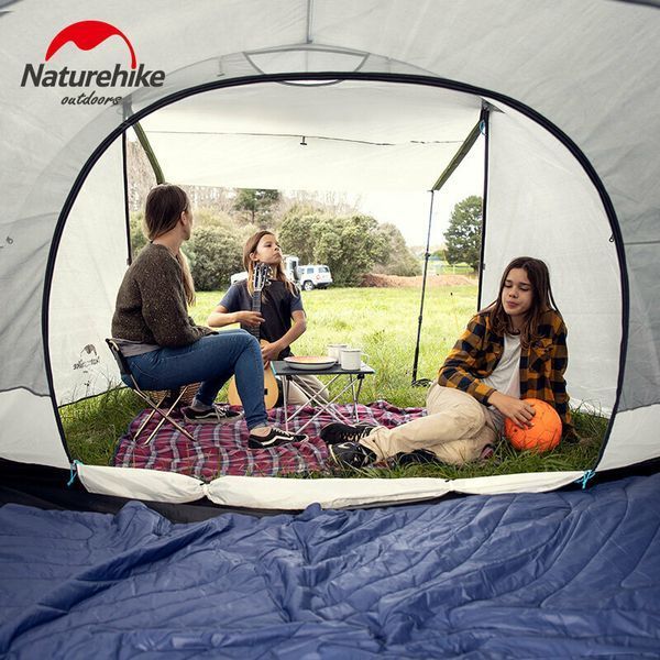 Намет тримісний Naturehike Cloud Fun NH19ZP006, 210T/Silver Coated, білий 6927595739044 фото