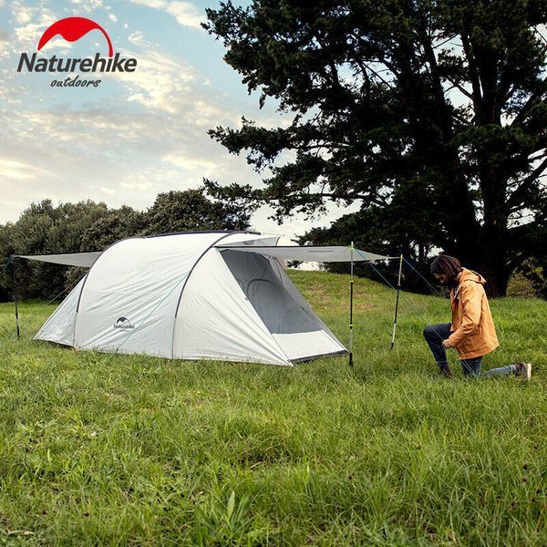 Намет тримісний Naturehike Cloud Fun NH19ZP006, 210T/Silver Coated, білий 6927595739044 фото