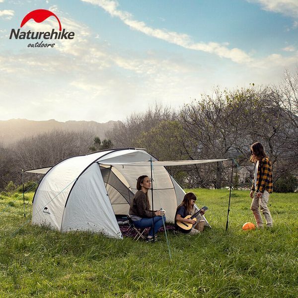 Намет тримісний Naturehike Cloud Fun NH19ZP006, 210T/Silver Coated, білий 6927595739044 фото