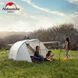 Намет тримісний Naturehike Cloud Fun NH19ZP006, 210T/Silver Coated, білий 6927595739044 фото 7