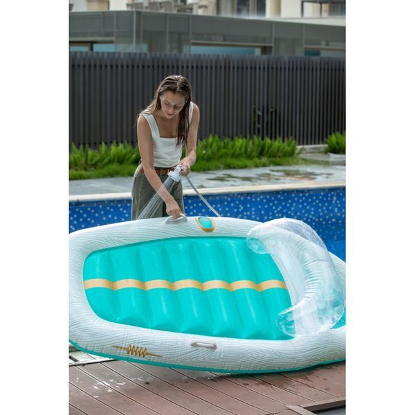 Душ портативний з насосом на акумуляторі Flextail Max Shower із чохлом, білий 6975755962115 фото