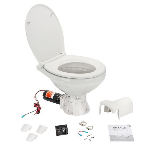 Електричний туалет SEAFLO стандартний розмір 12В SFMTE1-01-R SFMTE1-01-R фото