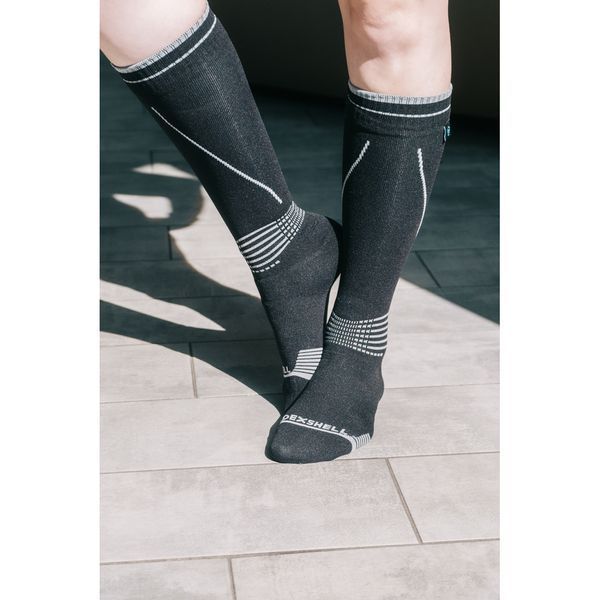 Водонепроникні шкарпетки Dexshell Longlite Socks 2.0, блакитні полоски, розмір L (43-46) DS72506JBB-L фото