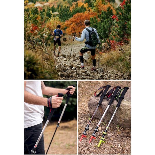 Трекінгова палиця 3-секційна Naturehike ST06 NH17D006-D, біла 6927595748589 фото