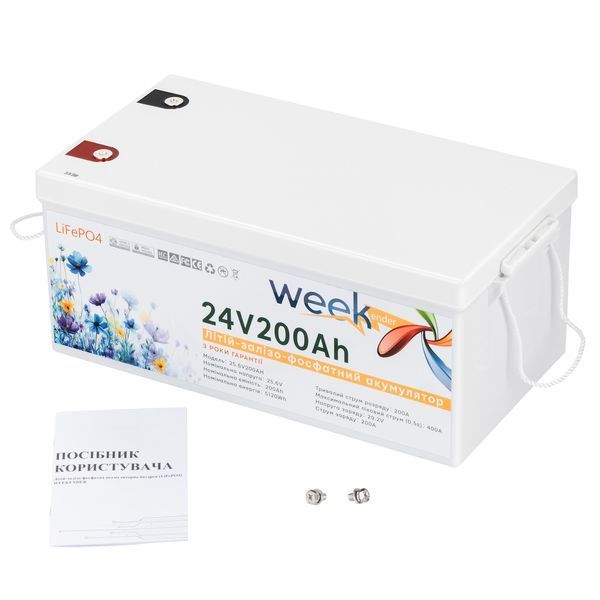Комплект гібридний інвертор Weekender PRSW-3500TC DC 24V та АКБ 24V 200Ah PRSW-3500TC DC 24V complect фото
