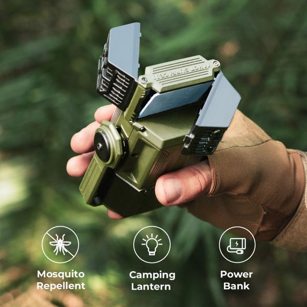 Фумігатор-ліхтар-powerbank кемпінговий Flextail Evo Repel, чорний 6975755960319 фото