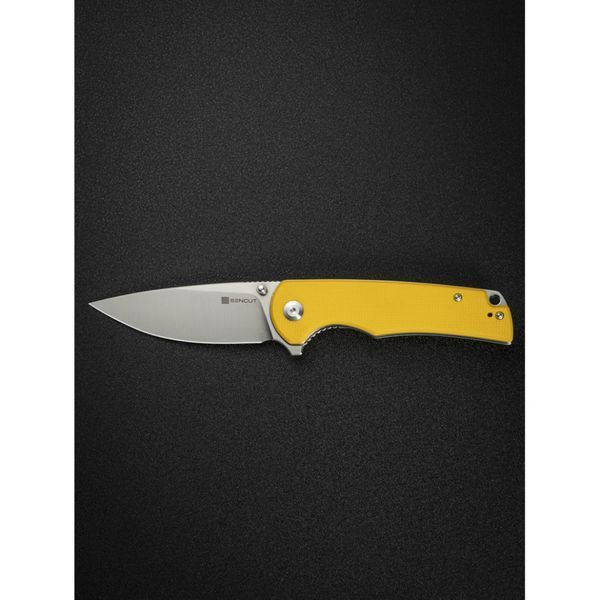 Ніж складаний туристичний Sencut Praktisk, (9.1 см) 9Cr18MoV / G10 жовтий S24019-2 фото