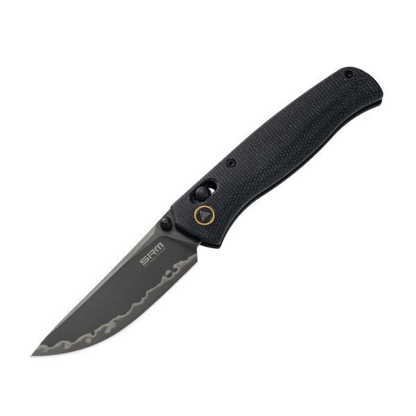 Ніж складаний туристичний SRM Medal 255L-MB3 (8.2 см) 140Cr / Micarta чорний 255L-MB3 фото