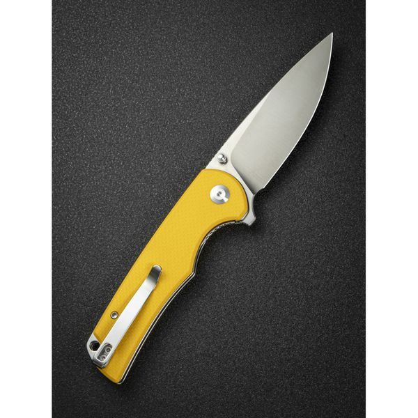 Ніж складаний туристичний Sencut Praktisk, (9.1 см) 9Cr18MoV / G10 жовтий S24019-2 фото
