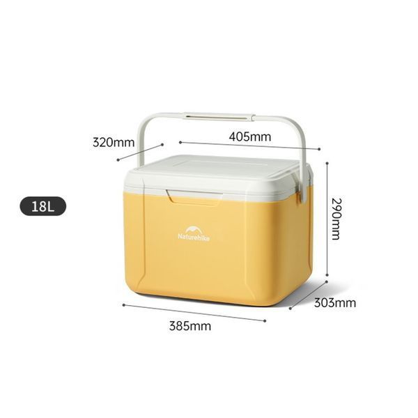 Туристичний холодильник Naturehike CNK2450CF012, 18 л, жовтий 6975641884453 фото