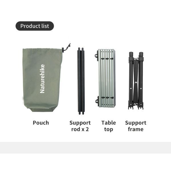 Складаний стіл Naturehike Yamami Y01 CNK2450JJ027, М, алюміній 6927595766682 фото