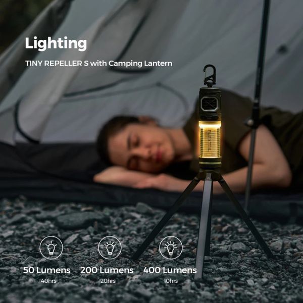 Фумігатор-ліхтар кемпінговий Flextail Tiny Repel S, блакитний TRS4800-AZ-i фото