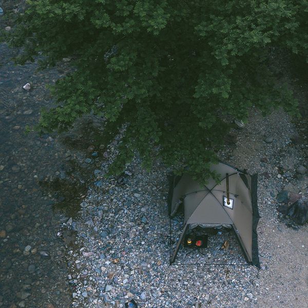 Намет двомісний з великим тамбуром та навісом Naturehike Shandi CNK2300ZP017, сірий 6976023925122 фото