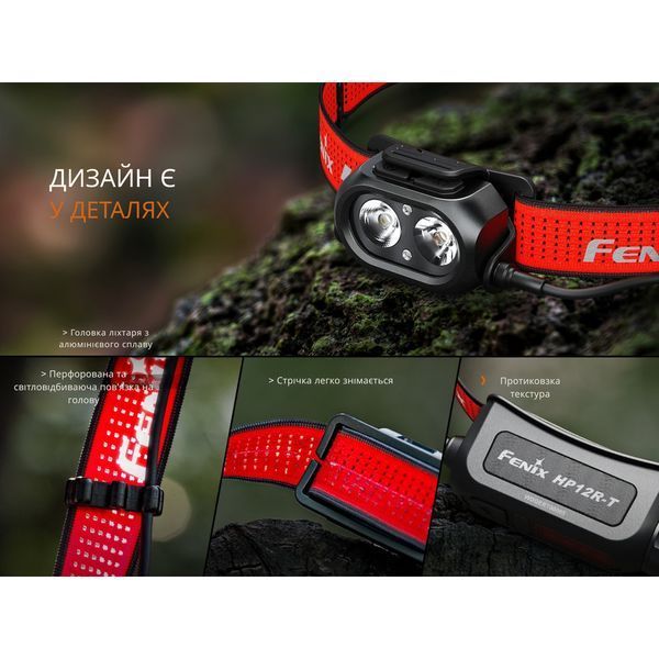 Ліхтар налобний Fenix HP12R-TB чорний HP12R-TB фото