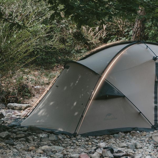 Намет двомісний з великим тамбуром та навісом Naturehike Shandi CNK2300ZP017, сірий 6976023925122 фото