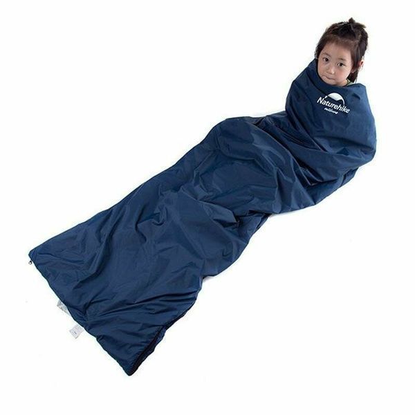 Спальник надлегкий Naturehike Mini Ultra light LW 180 NH15S003-D, Silk-like cotton, блакитний 6927595703229 фото