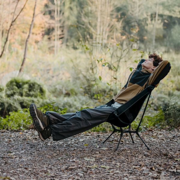 Стілець складаний ультралегкий Naturehike CNK2550JJ013 Yamami YL01, розмір М, алюміній, сірий 6927595774816 фото