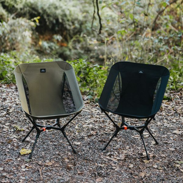 Стілець складаний ультралегкий Naturehike CNK2550JJ013 Yamami YL01, розмір М, алюміній, сірий 6927595774816 фото