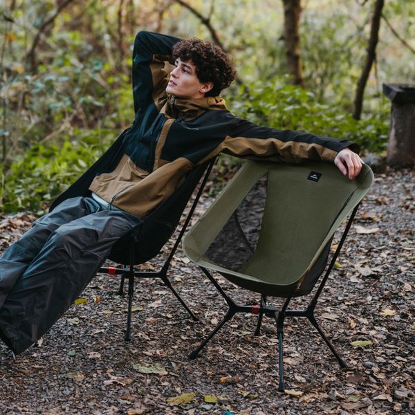 Стілець складаний ультралегкий Naturehike CNK2550JJ013 Yamami YL01, розмір М, алюміній, сірий 6927595774816 фото