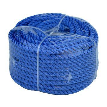 Мотузка 30м 10мм синя, поліестер, універсальна twisted rope 10х30 b twisted rope 10х30 b фото