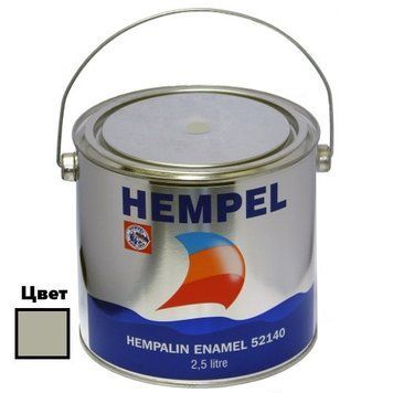 Фарба HEMPALIN ENAMEL, сіра, 2,5 л. Арт. бази 07227 52140-11480/2,5 фото