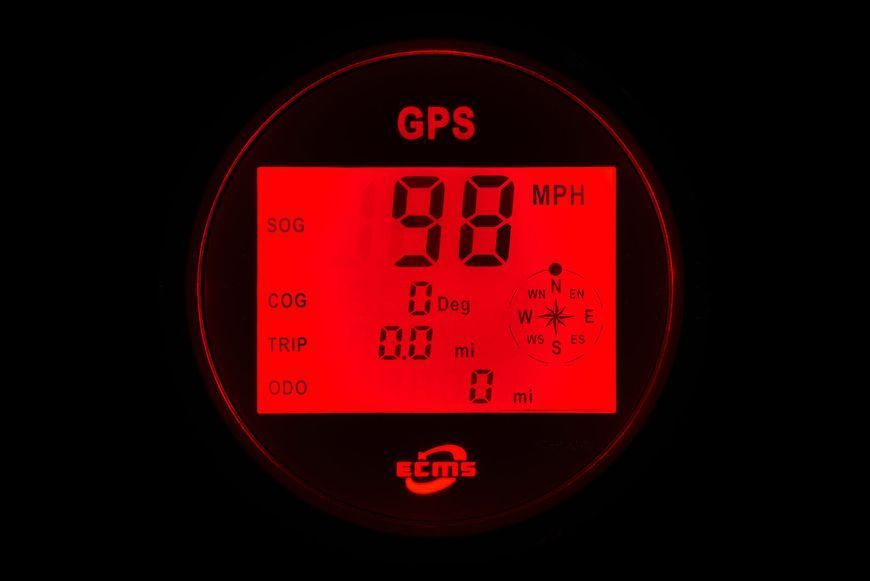 GPS спідометр ECMS (білий) 800-00171 фото