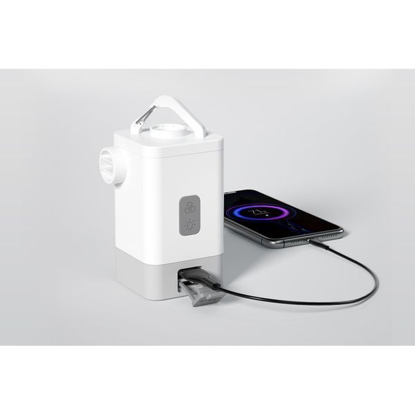 Насос-ліхтар-powerbank кемпінговий Flextail Max Pump 2 Plus, білий 6971670131063 фото