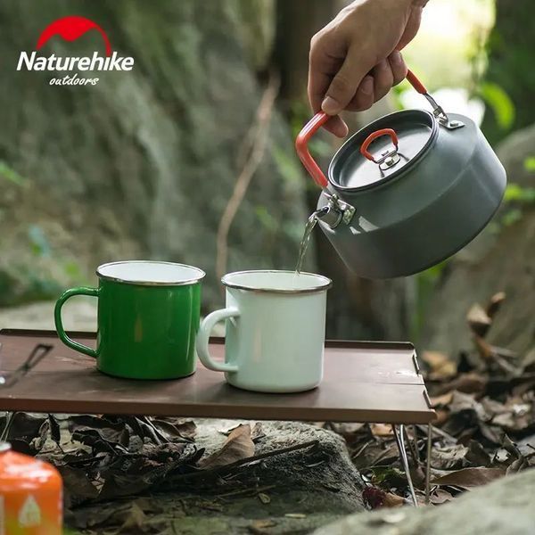 Чайник Naturehike NH17C020-H 1.1 л, алюміній, сірий 6927595723302 фото