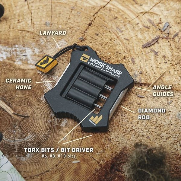 Акційний набір Work Sharp Точилка механічна The Precision Adjust Knife Sharpener WSBCHPAJ-I + Точилка механічна Micro WSEDCMCR WSHLD25-1 фото