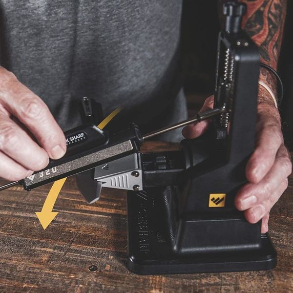 Акційний набір Work Sharp Точилка механічна The Precision Adjust Knife Sharpener WSBCHPAJ-I + Точилка механічна Micro WSEDCMCR WSHLD25-1 фото