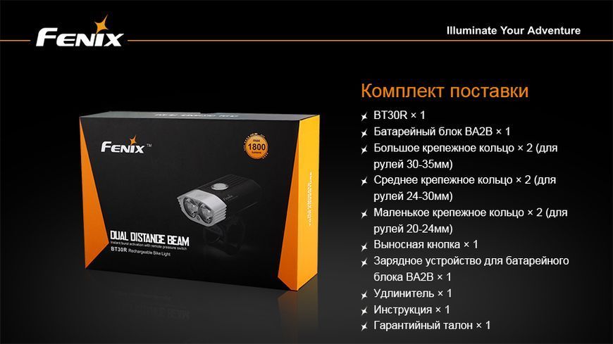 Велофара Fenix BT30R BT30R фото