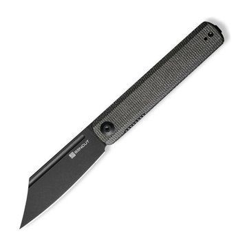 Ніж складаний туристичний Sencut Bronte, (8.6 см) 9Cr18MoV / Micarta чорний SA08F фото