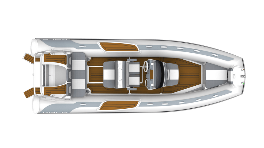 Gala V7 човен RIB (ПВХ, консоль С-12, сидіння S-17) 1165 фото