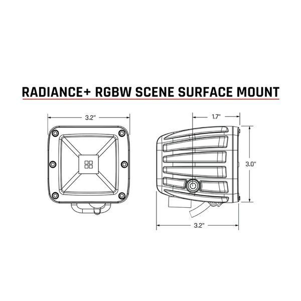 RIGID Radiance Scene RGBW Surface Mount / Pair 682053 фото