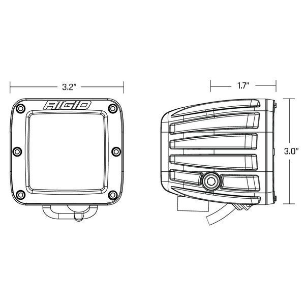RIGID D Series Yellow Driving SM / Pair 20252 фото
