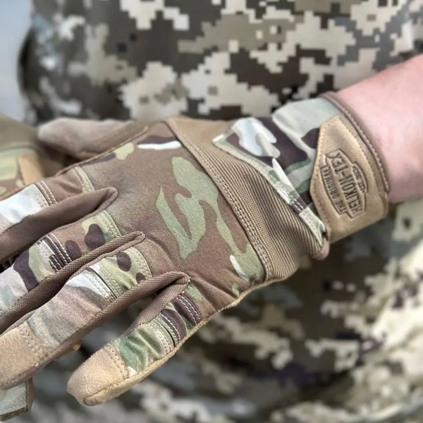 Рукавички тактичні Helikon-Tex Range Tactical Gloves - PenCott WildWood / Coyote A, розмір S RK-RNG-PO-4511A-B03 фото