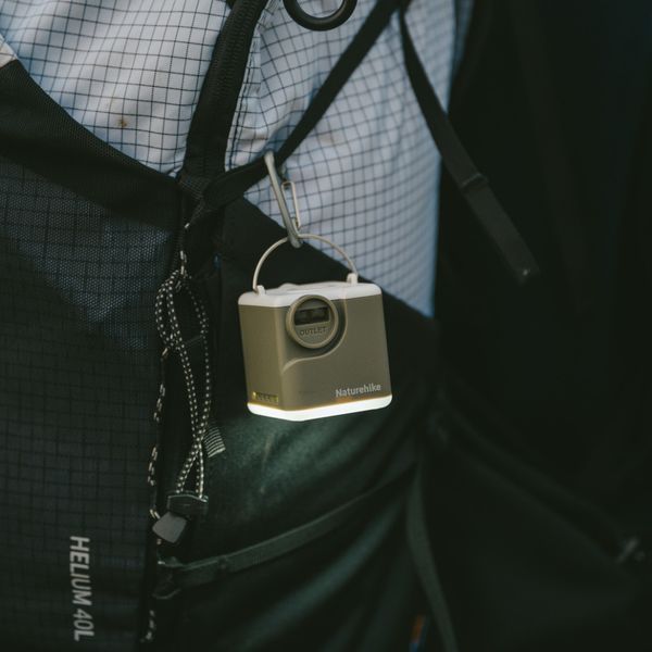 Багатофункціональний повітряний насос-ліхтар Naturehike CNK2550ZM012, зелений 6977465867889 фото