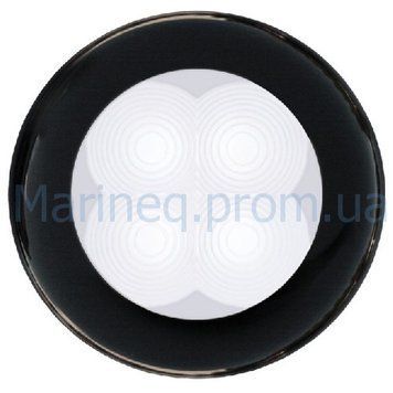 Світильник LED, врізний, 0,5 Вт, 12 В, круглий, чорний, Hella Marine. 500051 фото