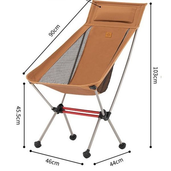 Крісло складане ультралегке Naturehike Stellaluna L02 CNK2350JJ018, помаранчевий 6976507669429 фото