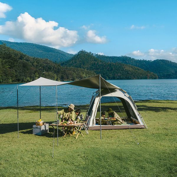 Намет тримісний автоматичний із тентом Naturehike Ango CNK2550WS010, S, сірий 6927595785782 фото